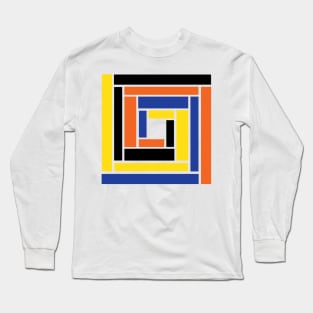 Colorful bold geometric pattern Long Sleeve T-Shirt